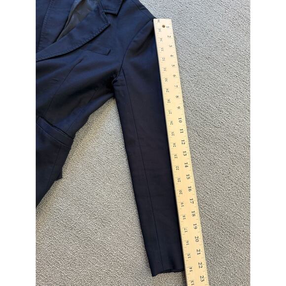 J.Crew Womens‎ 0 Blue Two Button Long Sleeve Blazer Jacket Coat - Picture 6 of 12